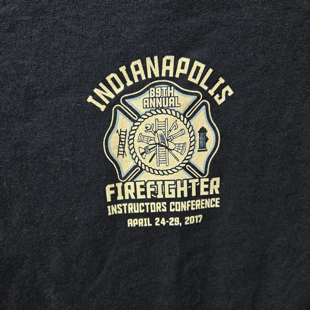 89th Annual Indianapolis Firefighter Convention April 2017 Short Sleeve Tshirt - Picture 3 of 5